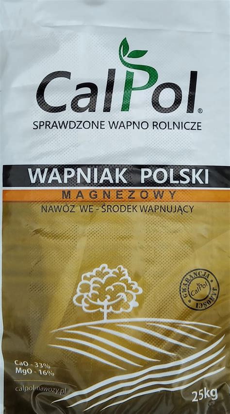 Nawóz Wapniak Magnezowy Wapno Nawozowe Odkwaszające 25Kg Ceny i