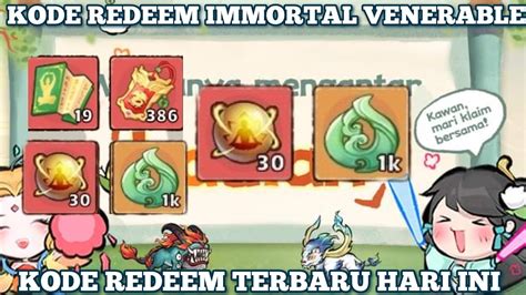 Kode Redeem Immortal Venerable Oktober Gift Code Immortal