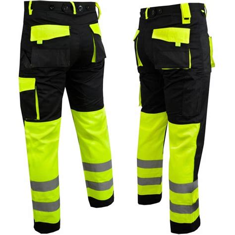 SPODNIE ROBOCZE ODBLASKOWE Hi Vis ADMIRAL 2L 54 ERLI Pl