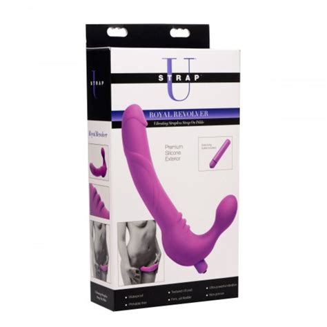 Royal Revolver Vibrating Strapless Silicone Strap On Dildo AmericanOrgasm
