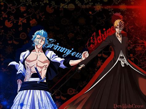 Hd Wallpaper Bleach Grimmjow Jaegerjaquez Ichigo Kurosaki