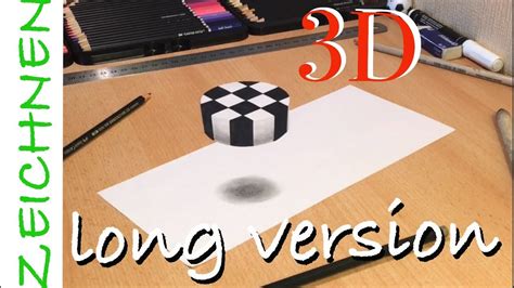 3D Illusion Zeichnen lernen für Anfänger How to Draw 3D