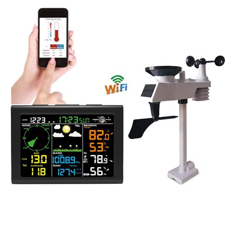 Weather Station Wireless Wifi Internet Wireless With Outdoor Sensor