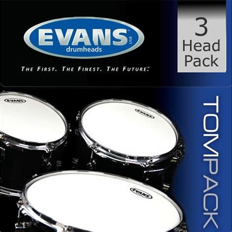 Evans EC2S SST Clear Fusion Tom Pack 10 12 14 Reverb UK