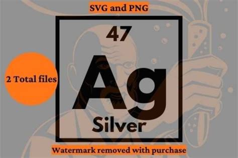 Periodic Table Symbol Ag Silver Graphic by Periodic Bliss · Creative ...