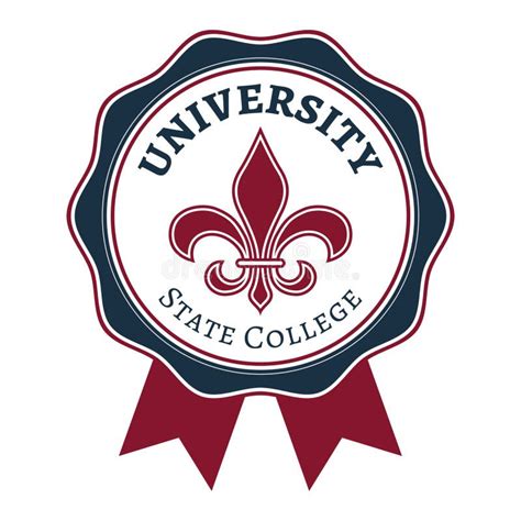 university state college design stock vector illustration  academic