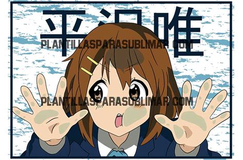 Gratis Vector Anime K On Yui Hirasawa Plantillas Para Sublimar