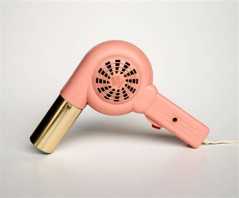 Rockabilly Retro Hair Dryer Hair Blower Rare 50s Pink