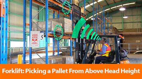 Forklift Picking A Pallet From Above Head Height Safety Training