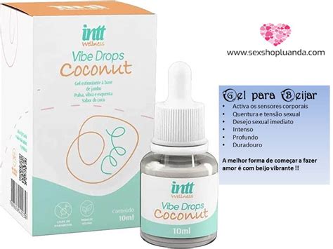 Vibe Drops Gel Estimulante Para Beijar Sex Shop Luanda