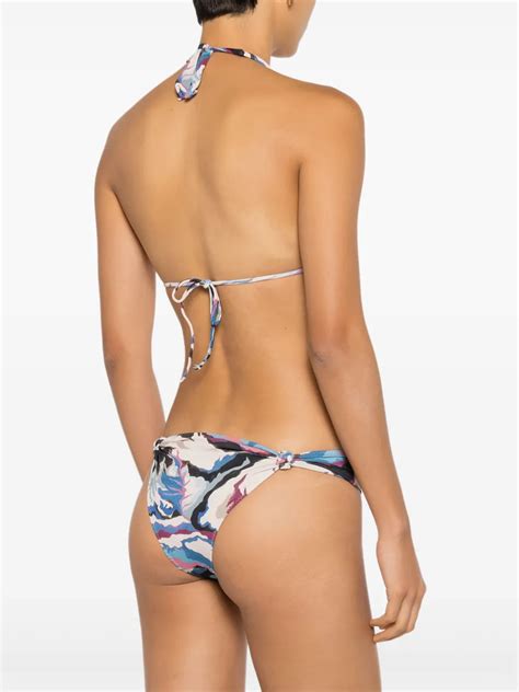 Clube Bossa Rings Camouflage Print Bikini Bottoms In Mehrfarbig ModeSens