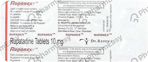 Buy Rupanex Mg Tablet Online At Flat Off Pharmeasy