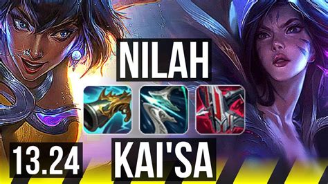 Nilah And Yuumi Vs Kaisa And Blitz Adc Quadra Legendary 300 Games