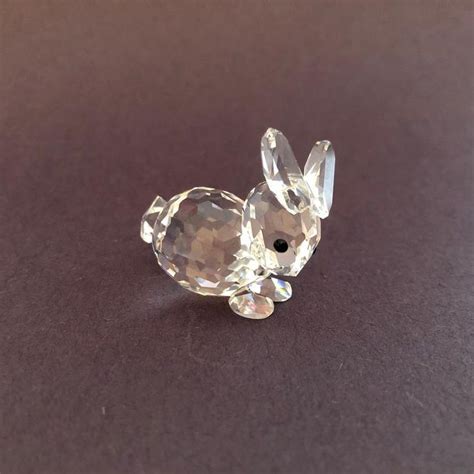 Swarovski Mini Lying Rabbit Nr Crystal Figurine In Box Mint