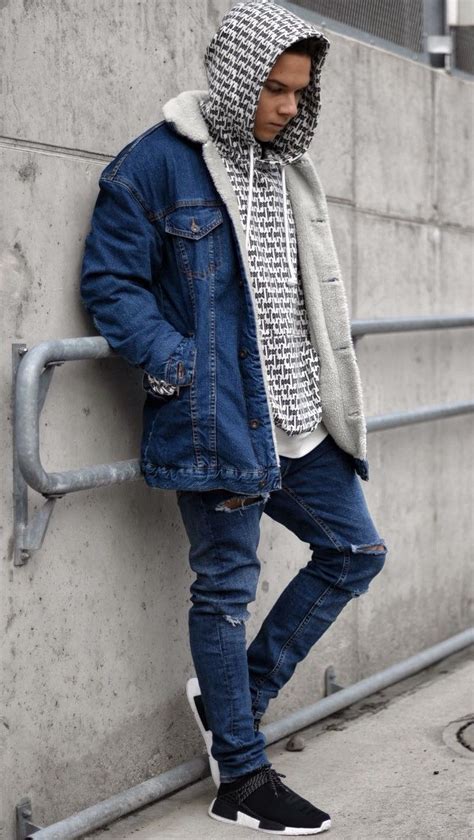 Denimin Trill Wear Denim Jacket Men Nmd Outfit Adidas Nmd Outfit