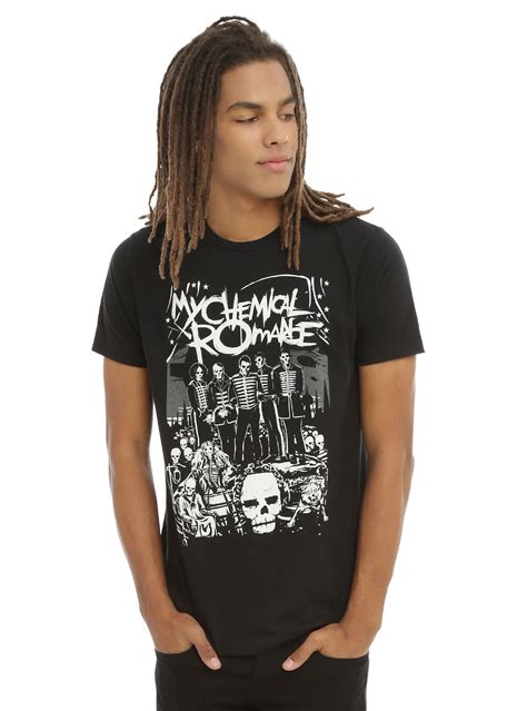 My Chemical Romance The Black Parade Lineup T Shirt Hot Topic Black