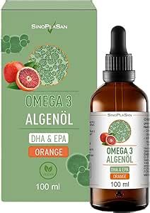 Premium Omega 3 Algenöl hoch dosiert Natürliches DHA EPA für Herz