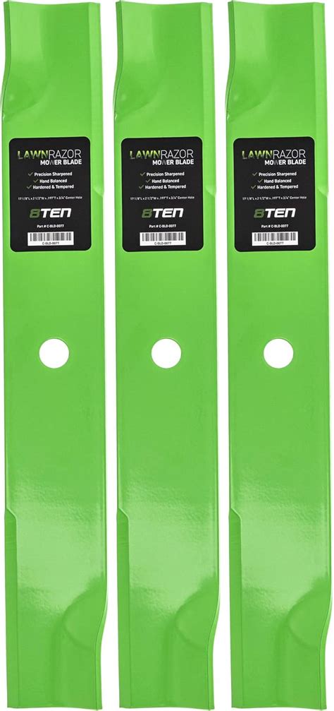 8ten Lawnrazor Mower Blade Set For John Deere Lesco 50 Inch Deck 285 316 317 318 322 Am39966