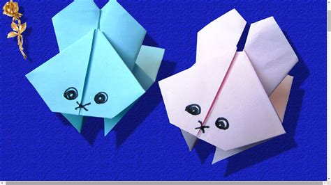 Origami Lapin sauteur très amusant YouTube