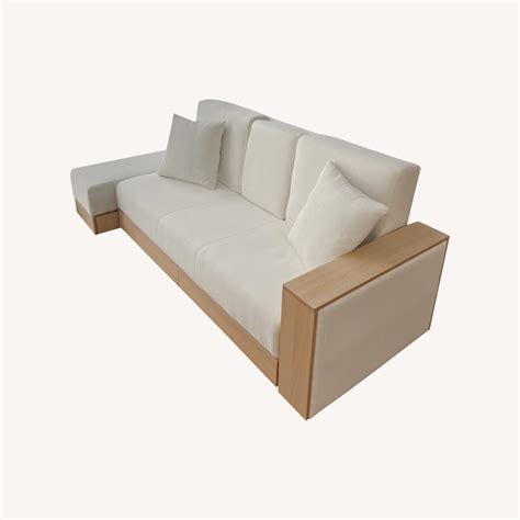 Modern Full Sleeper Convertible Sofa with Storage - AptDeco