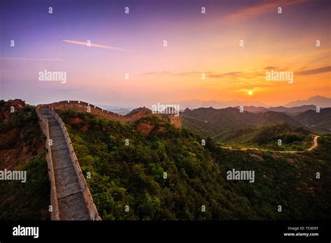 Jinshanling Great Wall Stock Photo Alamy