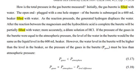 Solved 10. At the start of the experiment (before the HCl | Chegg.com