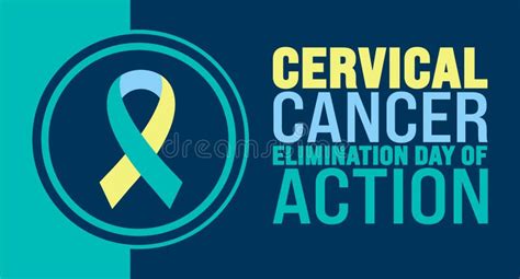 Cervical Cancer Elimination Day Of Action Background Or Banner Design