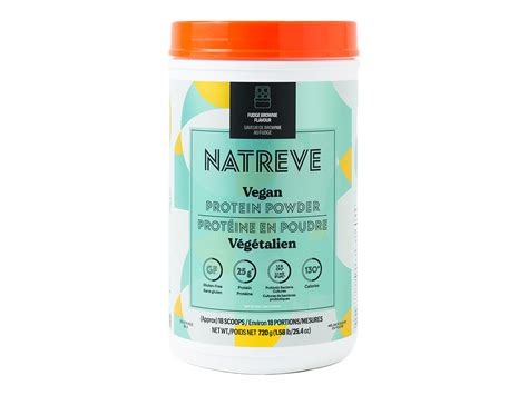 Natreve Vegan Protein Powder Fudge Brownie 720g 18 Servings