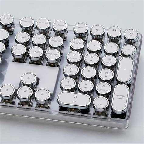 Retro Typewriter Keyboard Keycaps, White – Soho Emporium