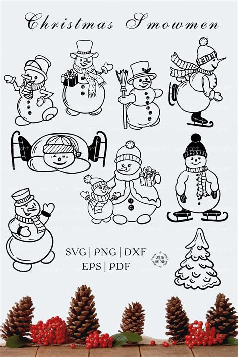 Snowman svg bundle, Christmas Snowman svg, Winter (1648247)