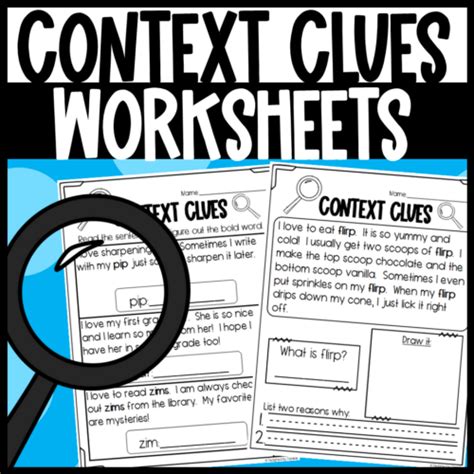 Context Clues Worksheets For 2nd Grade Word Discovery Worksheets