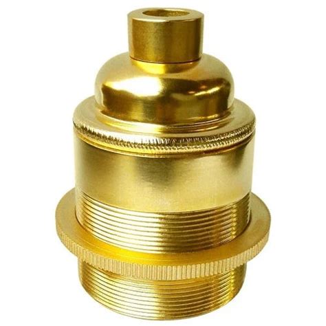 Golden 227 E27 Brass Lamp Holder With Shade Ring At Best Price In
