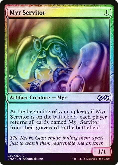 Myr Servitor FOIL Ultimate Masters NM Artifact Common MAGIC MTG CARD