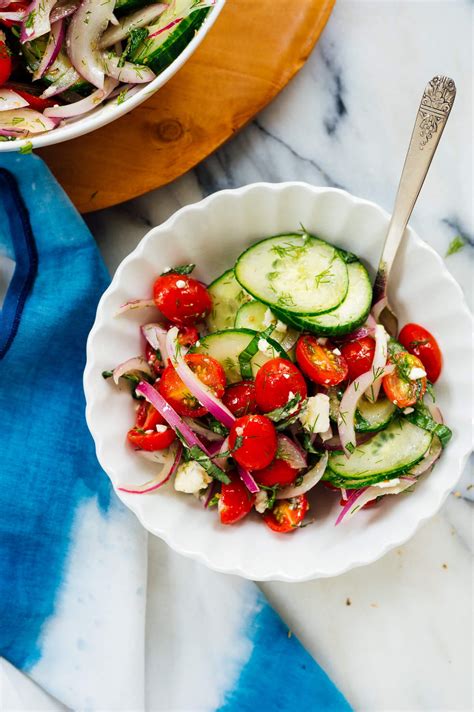 Cucumber Tomato Salad Recipe Cookie And Kate