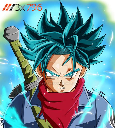 Trunks Ssj Blue Palette1 Aura Effect By Al3x796 On Deviantart