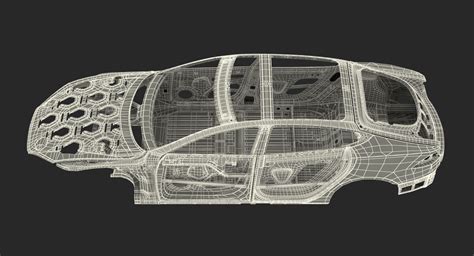 Tesla Model S Frame Rigged 3d模型 3d模型 129 Max Free3d