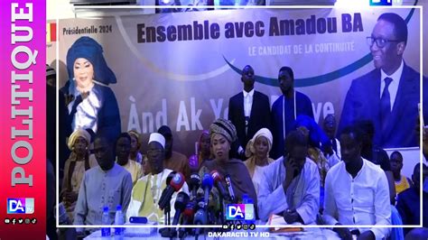 TOUBA Sokhna Fatou Binetou Pouye remet 3ooo signatures pour Amadou Bâ