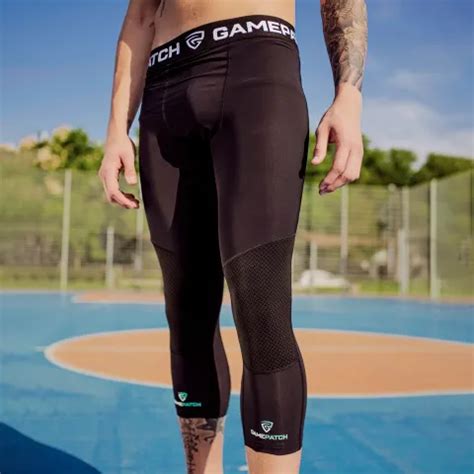 Game Patch Abrasion Resistant 3 4 Tights With Insertable Knee Padding