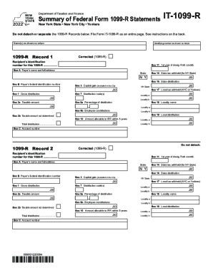 2022 Form NY DTF IT 1099 R Fill Online Printable Fillable Blank