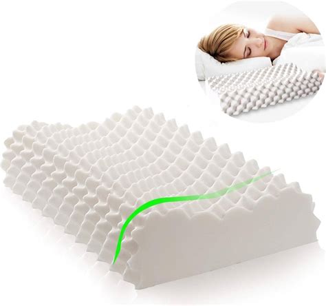 Pure Natural Latex Orthopedic Pillows Neck Sleep Pillow Protect