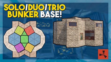 Rust Strong Solo Duo Trio Bunker Base Rust Base Tutorial Youtube