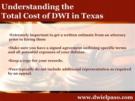 Costs for a DWI / DUI go beyond attorneys fees. Here is a list of ...