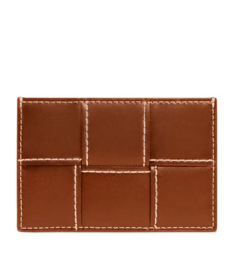 Mens Bottega Veneta Brown Cassette Card Holder Harrods Uk