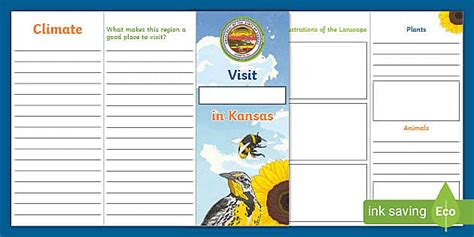 Kansas Travel Brochure And Rubric Teacher Made Twinkl