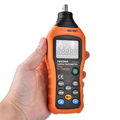 PM6208A PEAKMETER เครองวดความเรวรอบ contact Tacthometer