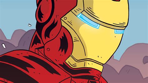 Iron Man Comic Cartoon Art, HD Superheroes, 4k Wallpapers, Images ...