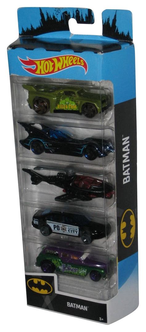 Hot Wheels DC Batman Mattel Toy Car Pack Box Set Walmart