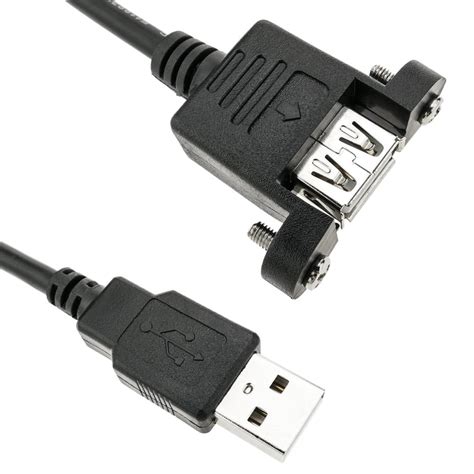 Cable Alargador Usb Para Empotrar En Panel De M Tipo A Macho A