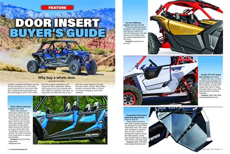 Feature Door Insert Buyers Guide Dirt Wheels Magazine