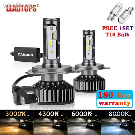 Leadtops Pair Csp Car Led Headlight Bulbs H H H H Hb